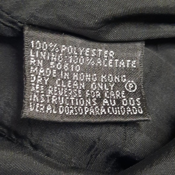 Anne Klein Petite Black Fit Flare Short Sleeve Modest Career Seamed Dress 8P - Picture 6 of 8